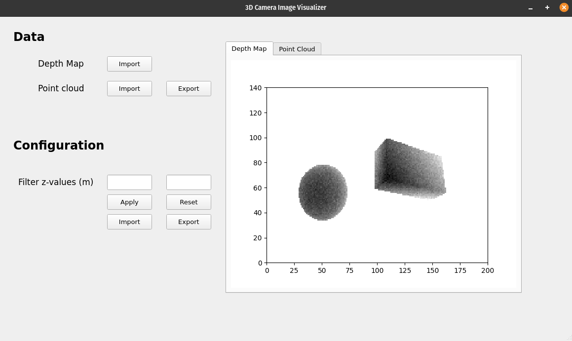 Example image with depth map image